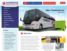 Tablet Screenshot of hammondtransportation.com